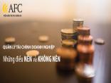 Quản lý Tài chính Doanh nghiệp nhỏ - Những điều nên và không nên